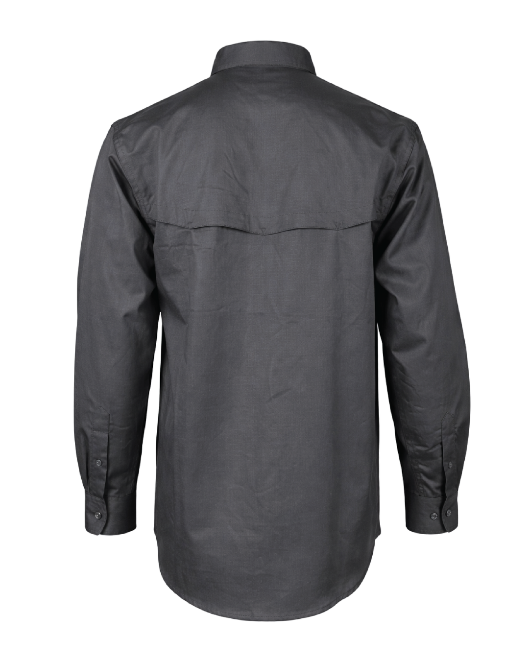 FORGE FR MEN'S GREY RIPSTOP VENT BUTTON SHIRT