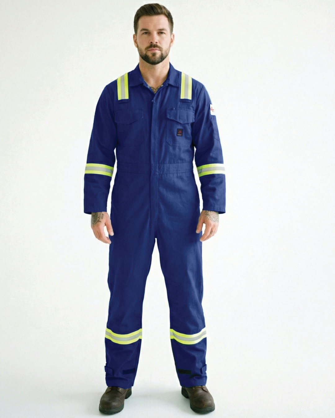 Forge Fr Men's Navy Coverall With Taping