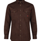 Forge Fr Men's Brown Printed Long Sleeve Shirt
