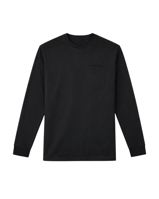 Forge Fr Men's Navy Crew Neck Light Weight Long Sleeve T-shirt