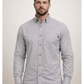 FORGE FR MEN'S Light Grey PLAID LONG SLEEVE BUTTON SHIRT