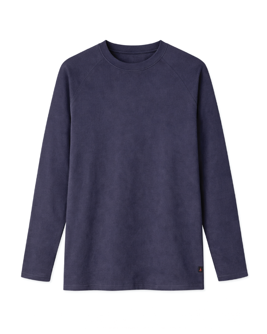 Forge Fr Men's Graphic Printed Navy Long Sleeve Crew Neck T-shirt