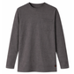 Forge Fr Men's Charcoal Grey Crew Neck Light Weight Long Sleeve T-shirt