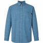 FORGE FR MEN'S Aqua Blue PLAID LONG SLEEVE BUTTON SHIRT