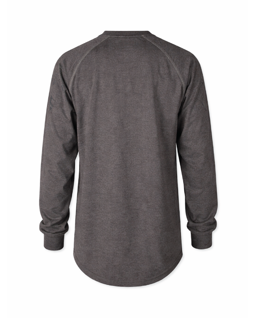 Forge Fr Men's Charcoal Grey Crew Neck Light Weight Long Sleeve T-shirt