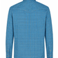 FORGE FR MEN'S Aqua Blue PLAID LONG SLEEVE BUTTON SHIRT