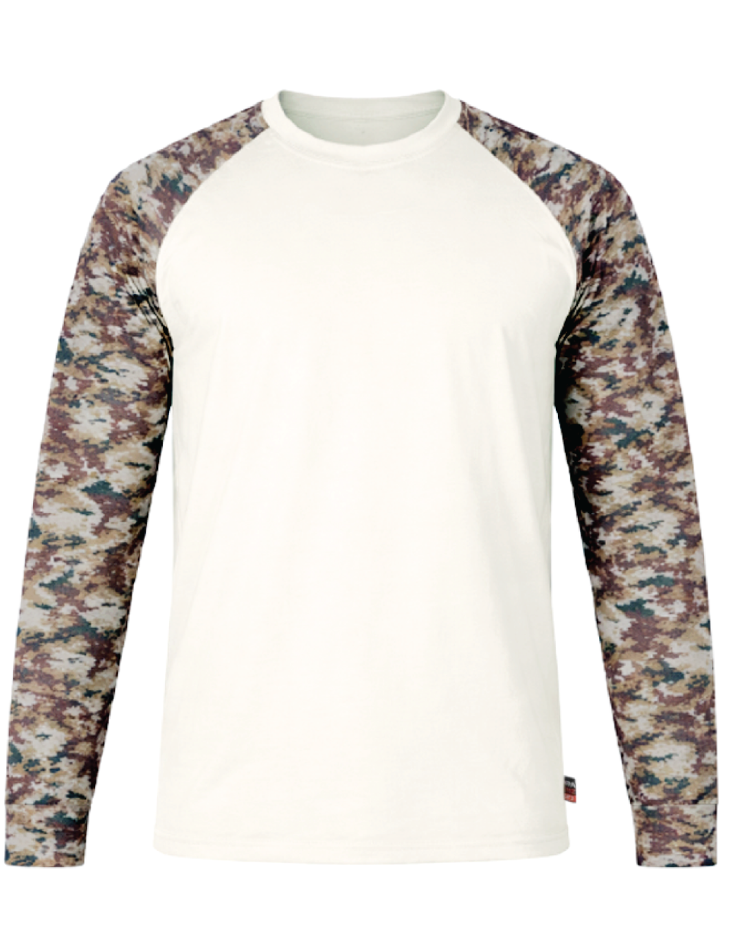 Forge Fr Men's Sand Camo Crew Neck Long Sleeve T-shirt