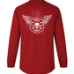 Forge Fr Men's Graphic Printed Burgundy Long Sleeve T-shirt