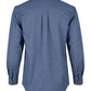 Forge Fr Men's Blue Printed Long Sleeve Shirt