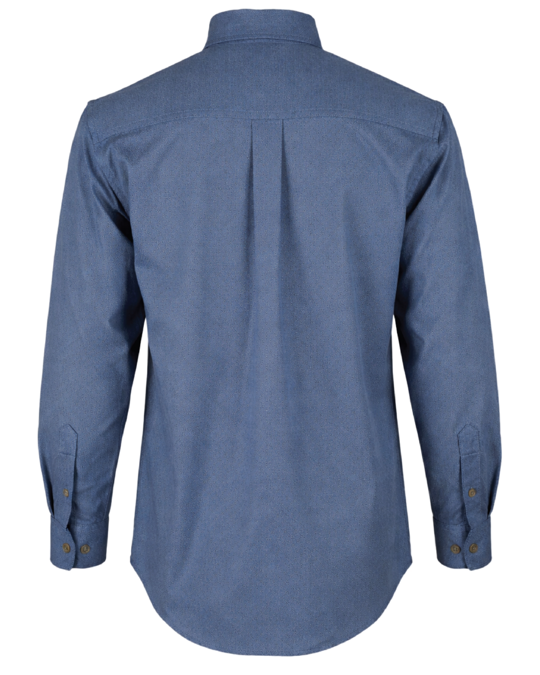 Forge Fr Men's Blue Printed Long Sleeve Shirt