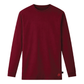 Forge Fr Men's Burgundy Long Sleeve Crew Neck T-shirt