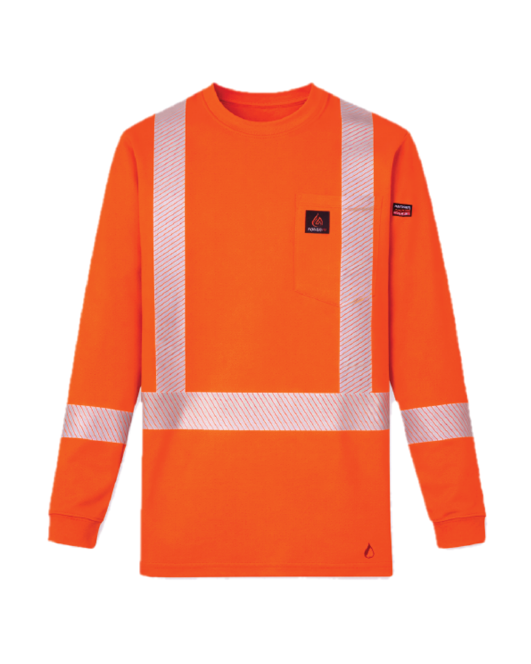 Forge Fr men's crew neck with taping Long Sleeve T-shirt