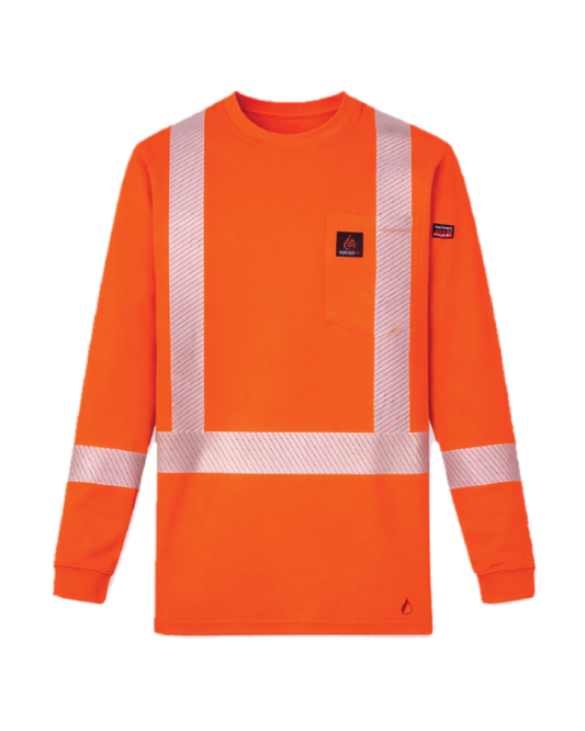 Forge Fr men's crew neck with taping Long Sleeve T-shirt