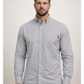 FORGE FR MEN'S Grey Double Pocket PLAID LONG SLEEVE SNAPS SHIRT