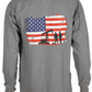 Forge Fr Men's Graphic Printed Ink Charcoal Grey Long Sleeve T-shirt