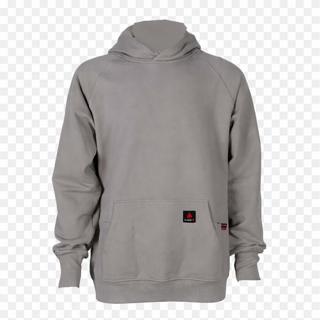 MEN'S FR GREY STRETCH PULLOVER HOODIE