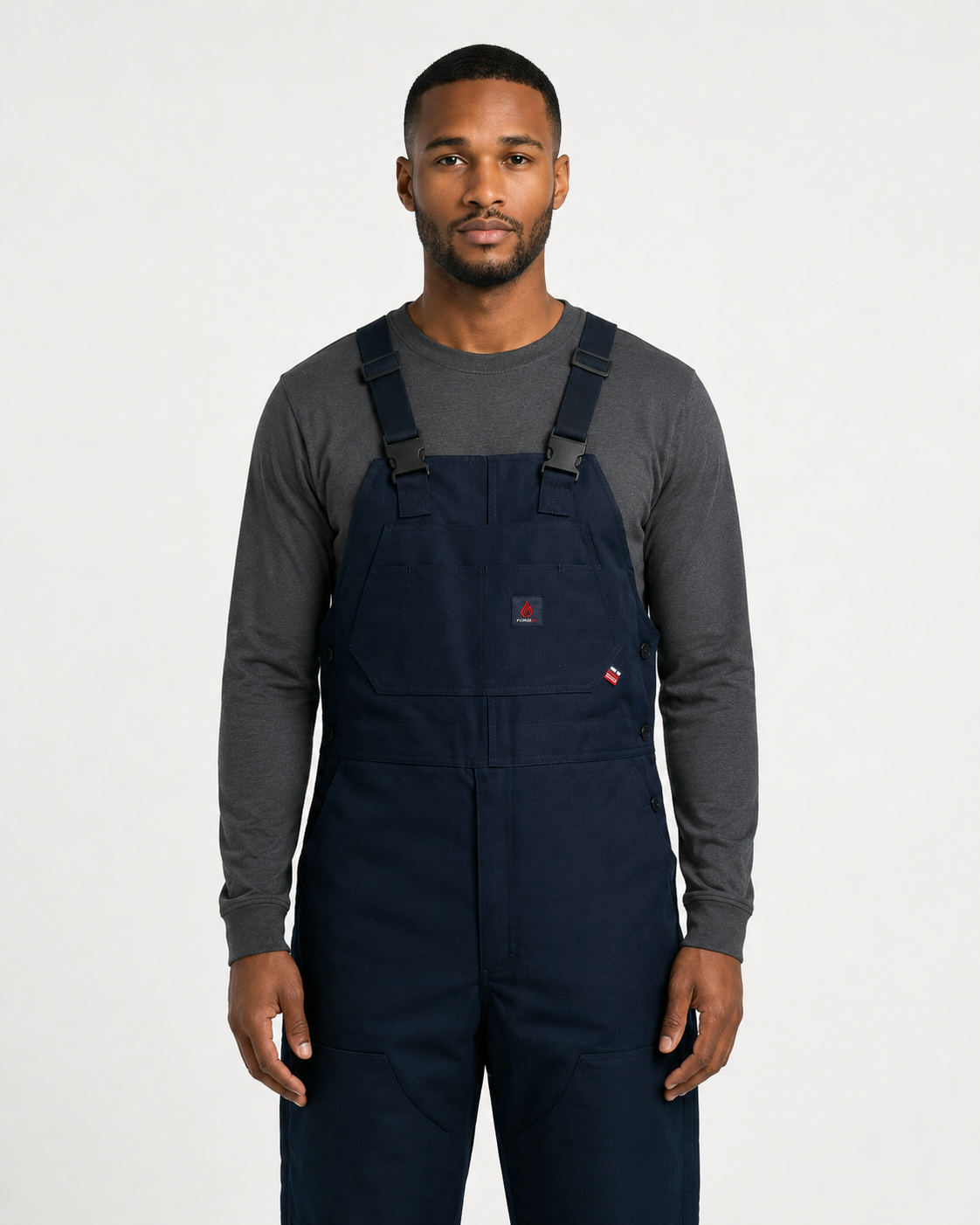 Forge Fr Men's Navy Insulated Bib Overall