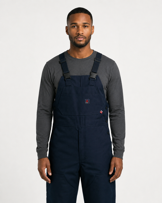 Forge Fr Men's Navy Insulated Bib Overall