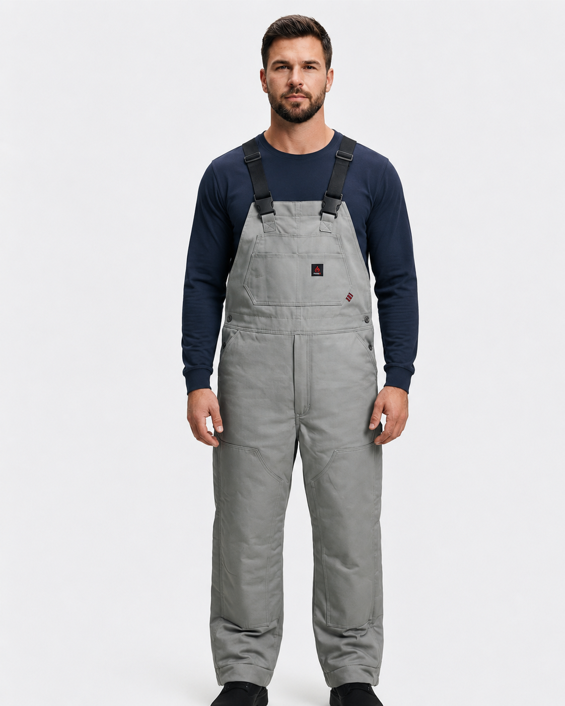 Forge Fr Men's Grey Insulated Bib Overall