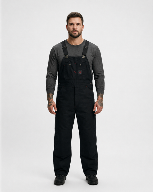 Forge Fr Men's Jet Black Insulated Bib Overall
