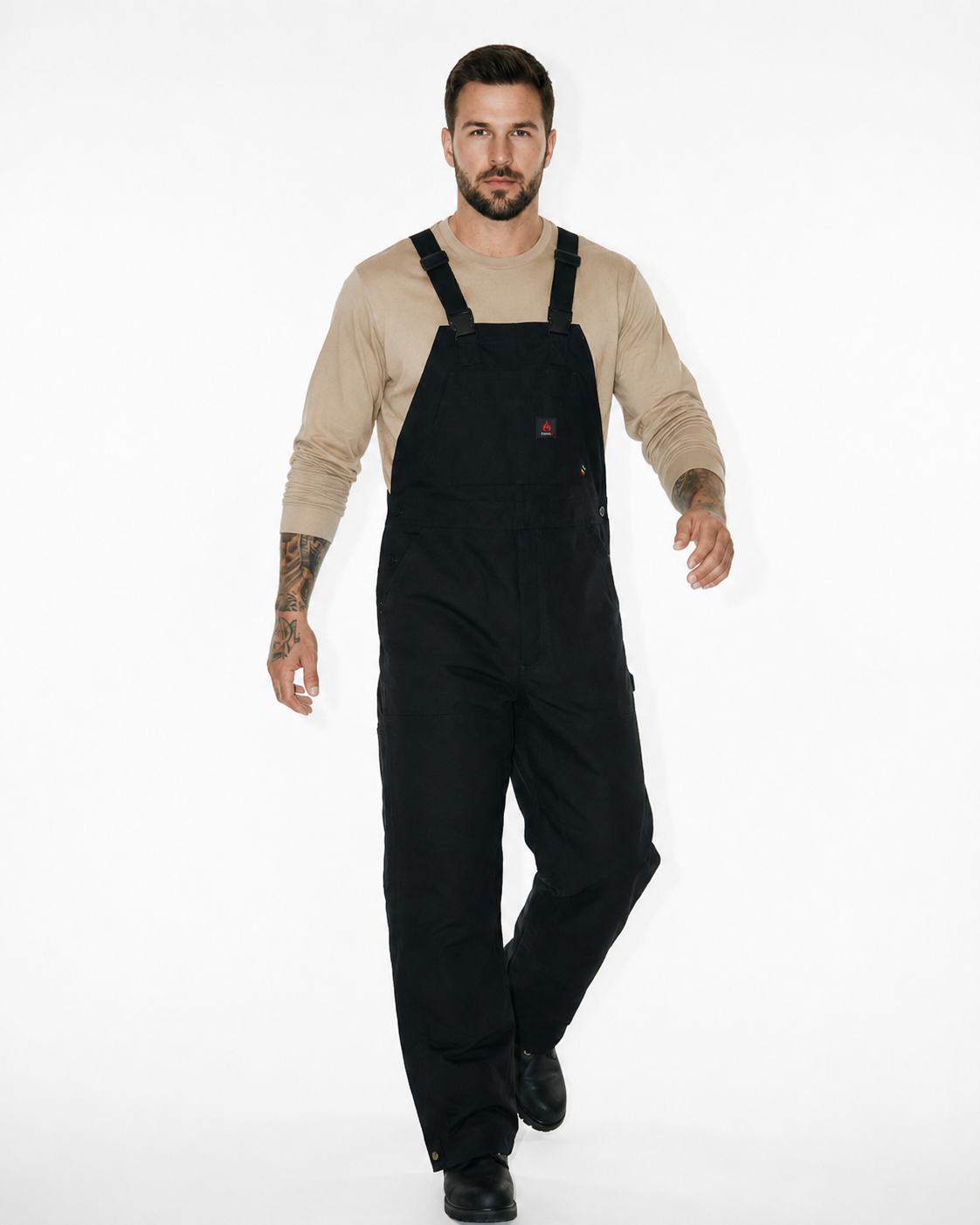Forge Fr Men's Black Insulated Bib Overall