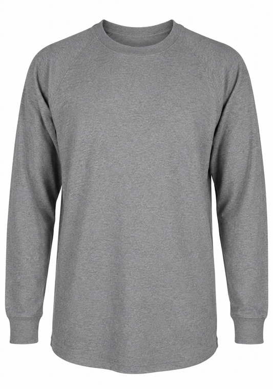 Forge Fr Men's Graphic Printed Ink Charcoal Grey Long Sleeve T-shirt