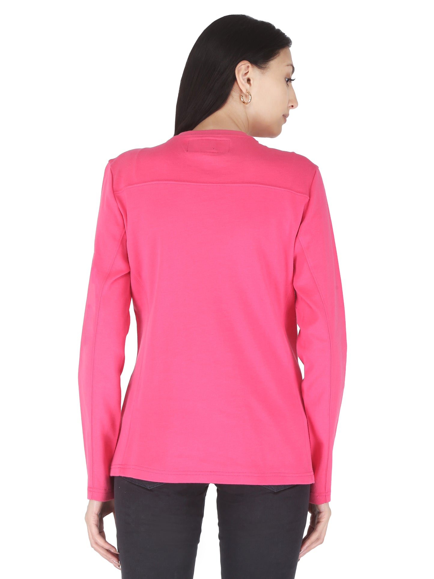 Forge Fr Women's Hot Pink Crew Neck T-shirt