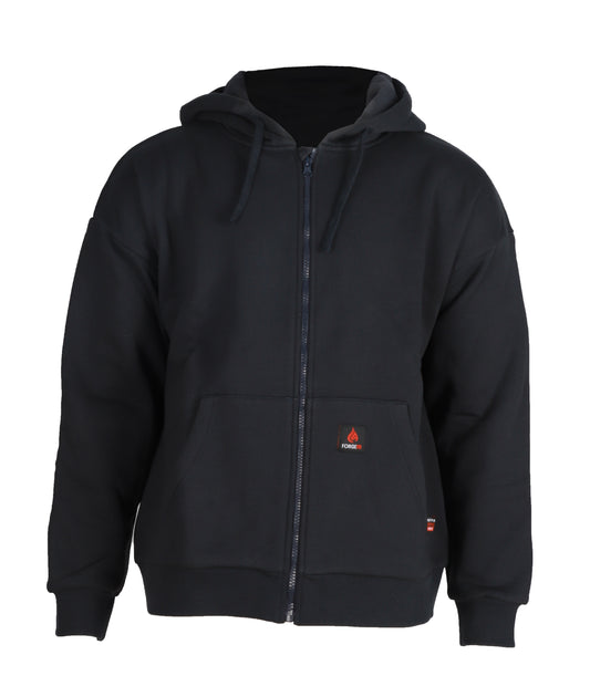 FORGE FR LADIES NAVY HOODIE W/ZIP