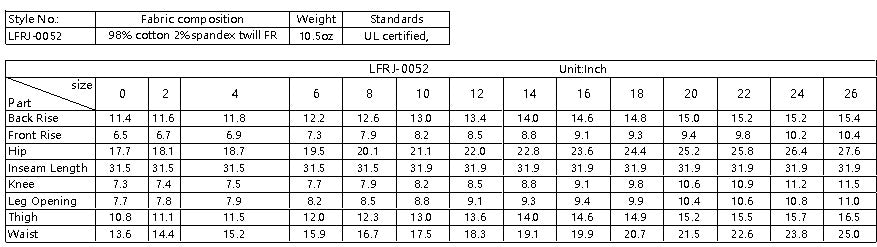 FORGE FR LADIES FR STRETCH DENIM JEANS