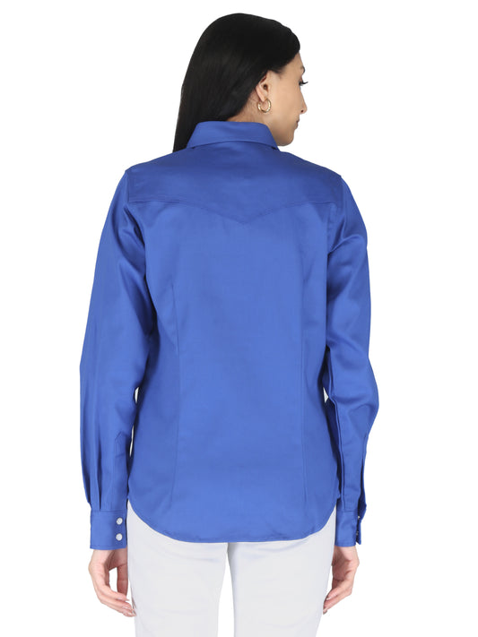 Forge Fr Women's Royal Blue Long Sleeve Shirt