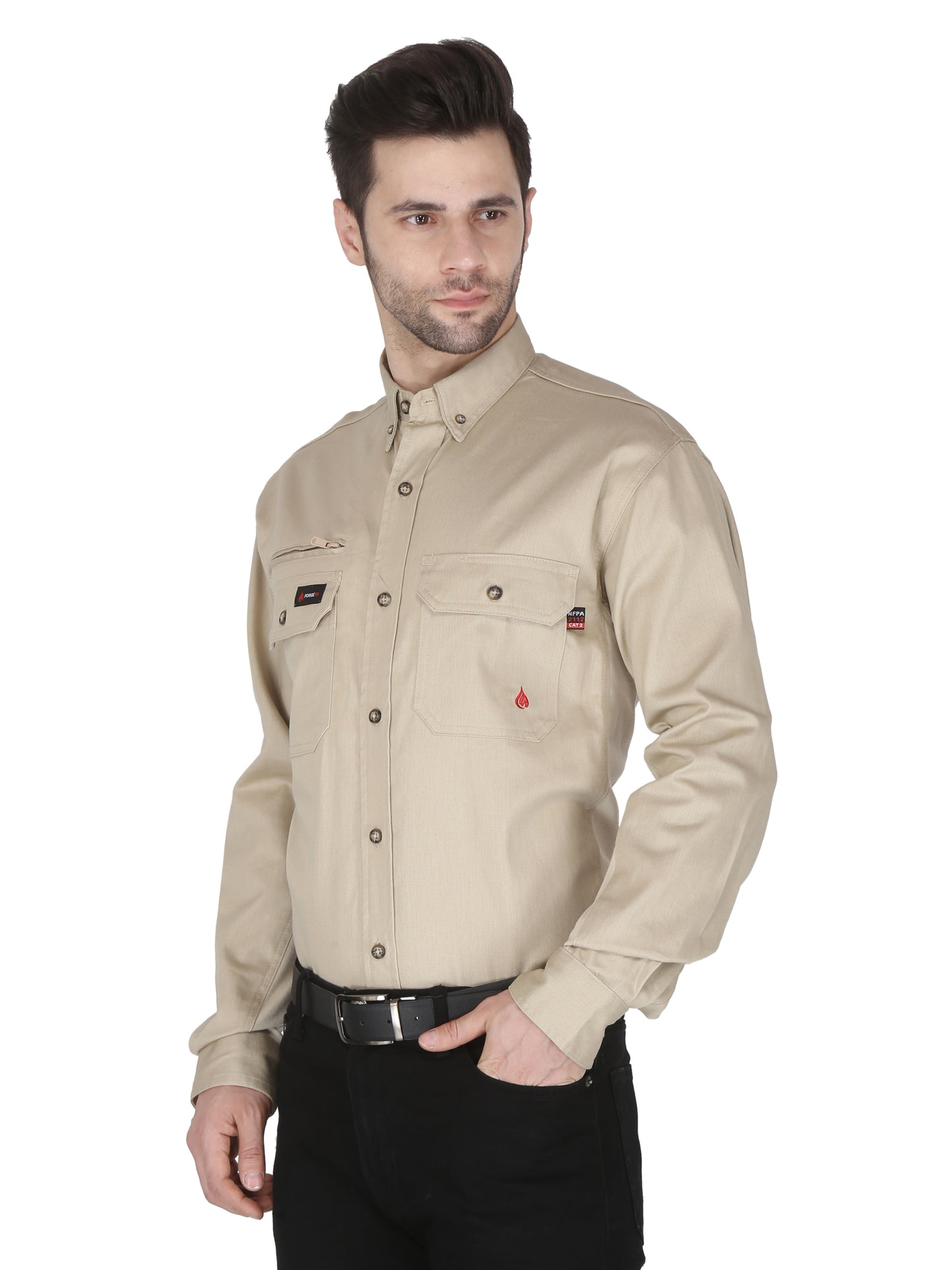 Forge Fr Men's Stone  Long Sleeve Shirt