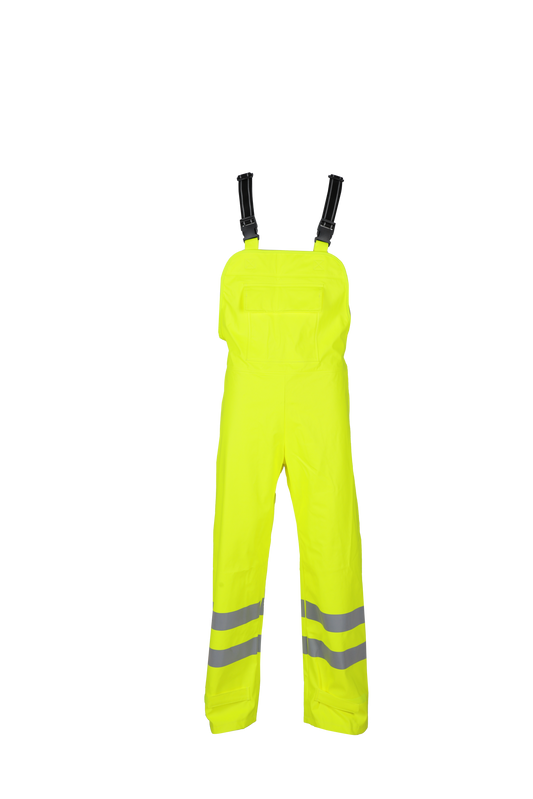 Forge Fr Men's Yellow Hi-Vis Rain Bib Overall