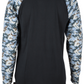 Forge Fr Men's Navy Camo Crew Neck Long Sleeve T-shirt