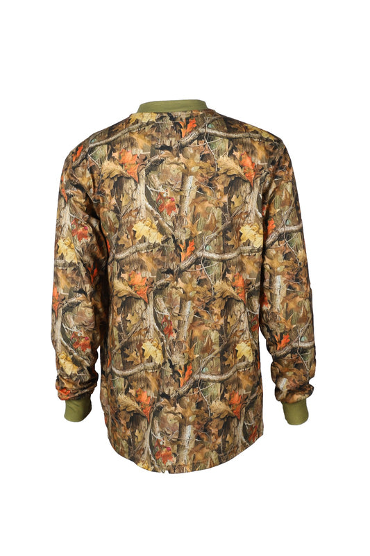 Forge Fr Men's Camo Light Weight Henley Tee