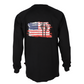 Forge Fr Men's Jet Black Graphic Printed Long Sleeve T-shirt