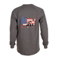 Forge Fr Men's Graphic Printed Charcoal Grey Long Sleeve T-shirt