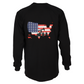 Forge Fr Men's Graphic Printed Jet Black Long Sleeve T-shirt