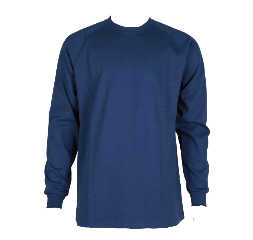 Forge Fr Men's Graphic Printed Ink Indigo Long Sleeve T-shirt