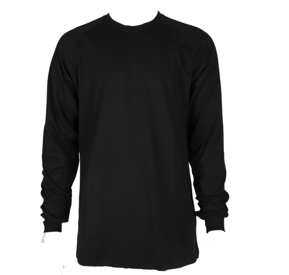 Forge Fr Men's Graphic Printed Ink Black Long Sleeve T-shirt