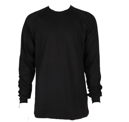 Forge Fr Men's Graphic Printed Ink Black Long Sleeve T-shirt