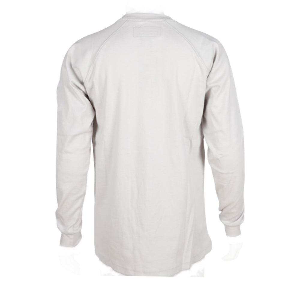 Forge Fr Men's Light Grey Crew Neck Long Sleeve T-shirt