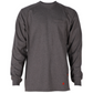 Forge Fr Men's Charcoal Grey Crew Neck Light Weight Long Sleeve T-shirt