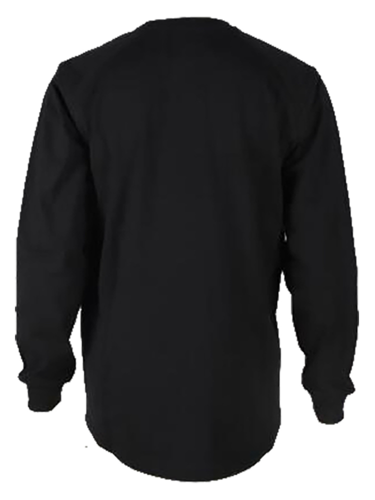Forge Fr Men's Black Crew Neck Light Weight Long Sleeve T-shirt