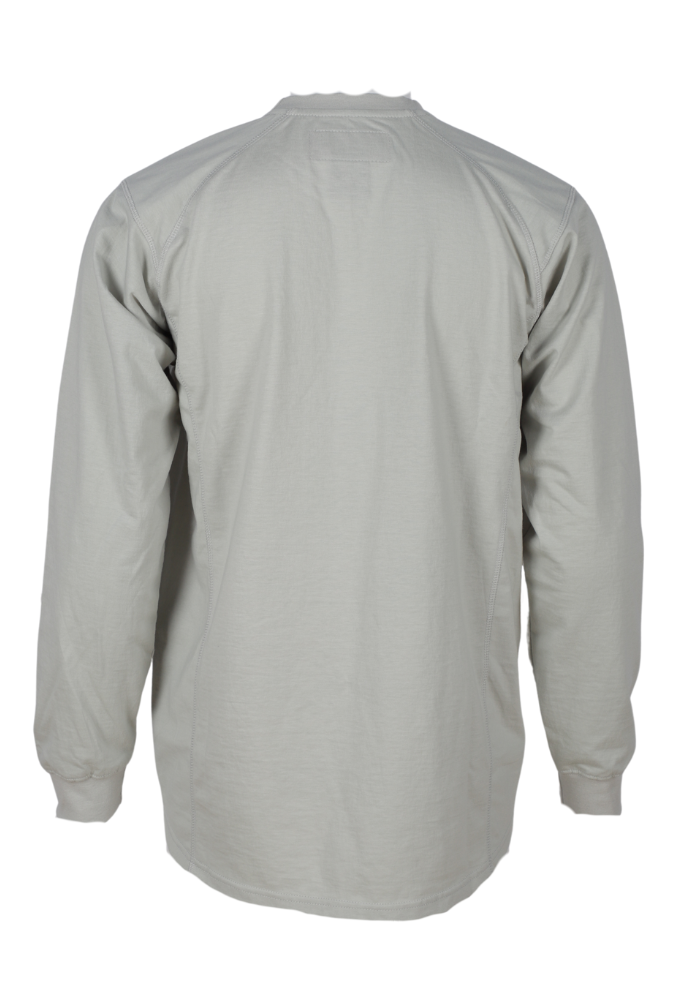 Forge Fr Men's Grey Crew Neck Light Weight Long Sleeve T-shirt