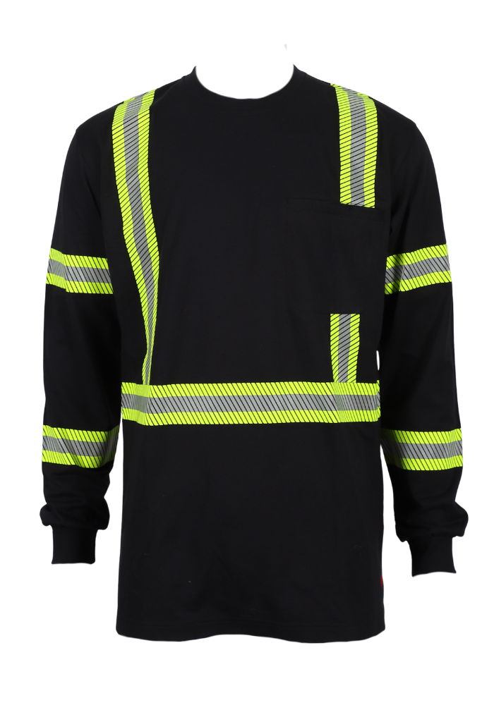 FORGE FR MEN'S CREW NECK BLACK WITH TAPING