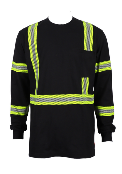 FORGE FR MEN'S CREW NECK BLACK WITH TAPING