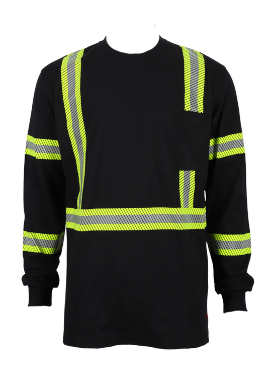 FORGE FR MEN'S CREW NECK BLACK WITH TAPING