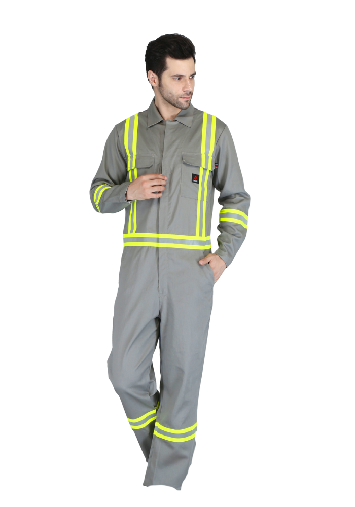 Forge Fr Men's Grey Coverall With Taping