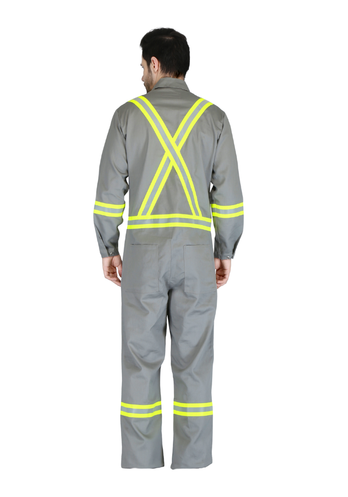 Forge Fr Men's Grey Coverall With Taping