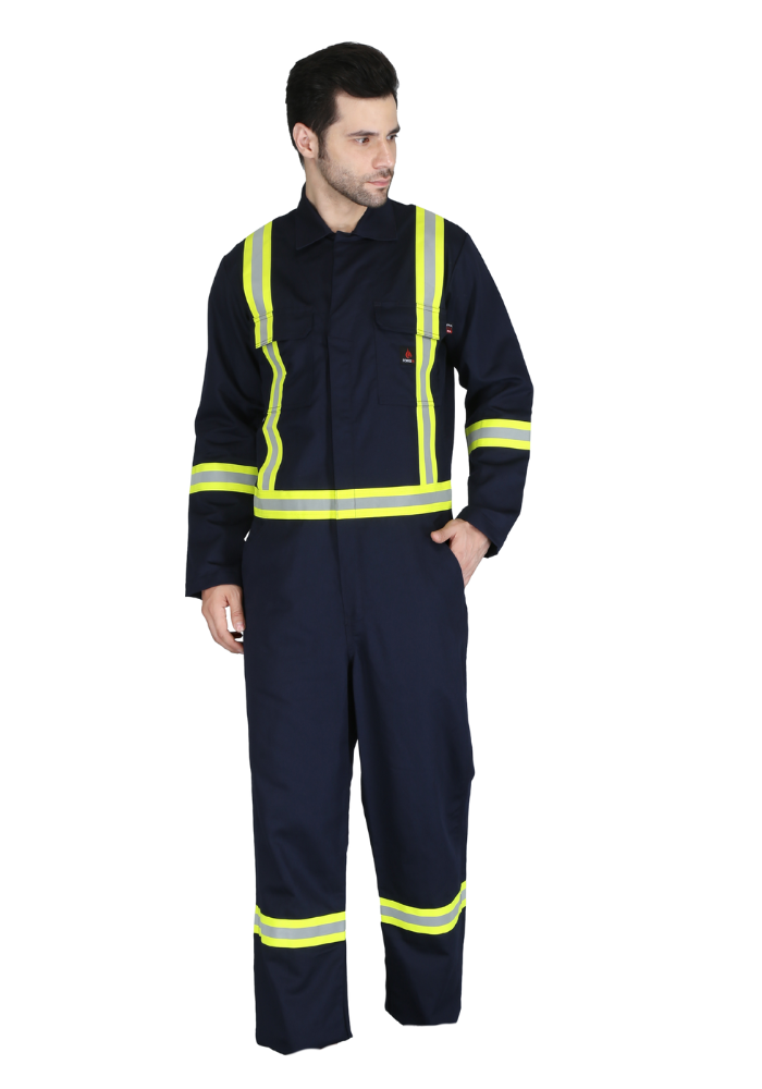 Forge Fr Men's Navy Coverall With Taping